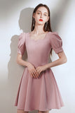 Style Vintage Short Zipper Back Homecoming Dresses Cute Dresses B0003