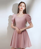 Style Vintage Short Zipper Back Homecoming Dresses Cute Dresses B0003