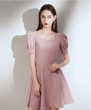 Style Vintage Short Zipper Back Homecoming Dresses Cute Dresses B0003