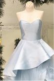 Baby Blue Layered Long A-Line Evening Dresses Sweetheart Senior Prom Dresses N1467