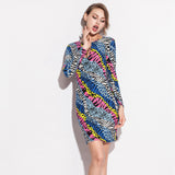 Print Cotton Material Hot girl Chest Hollow Night Club