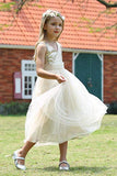 Cute V-Neck Sequins Empire Tulle Sleeveless Flower Girl Dresses Child Dresses F066