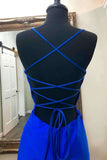 Blue Sexy Spaghetti Straps Tight Straight Short Prom Dresses Homecoming Dresses