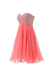 Empire Waist Watermelon Sweetheart Short Prom Homecoming Dresses ED0673