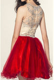 Charming Beading Short Prom Dresses Homecoming Dresses E86