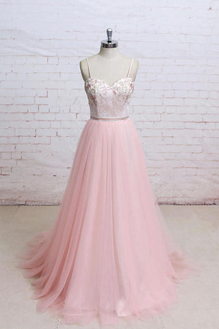 products/Pink_Lace_Flora_Spaghetti_Straps_A_Line_Tulle_Wedding_Dress.jpg