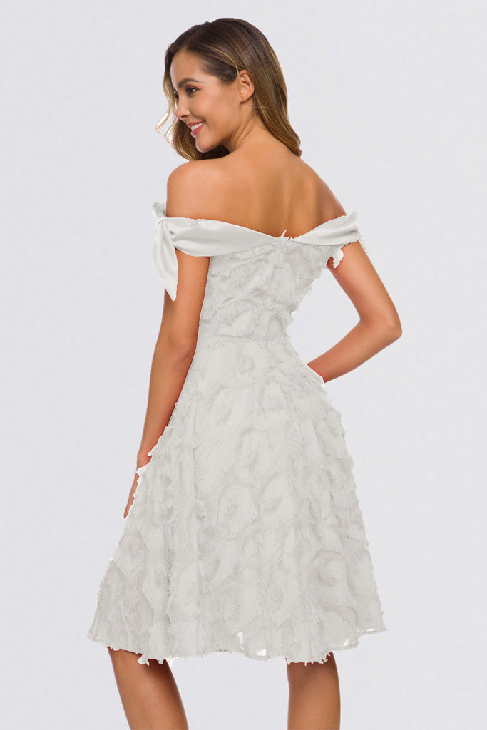 Elegant Short Off the Shoulder Prom Dresses