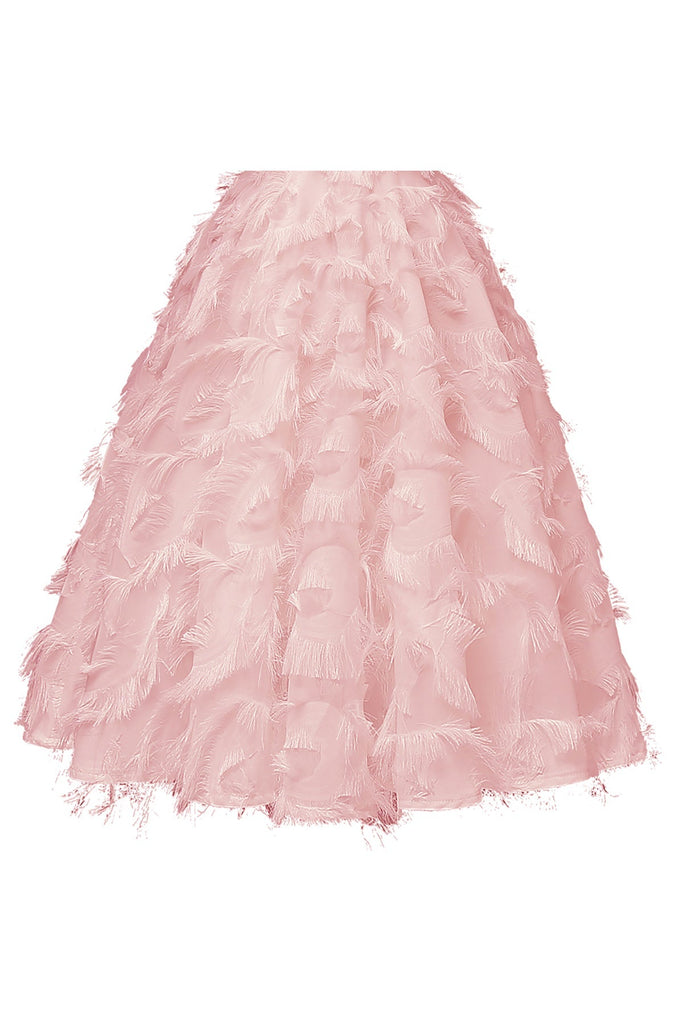 Halter Tassel Short A Line Prom Dresses