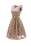 Sleeveless V-Neck Short Prom Dress