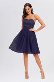 Sweetheart Strapless Short Prom Dresses Homecoming Dresses