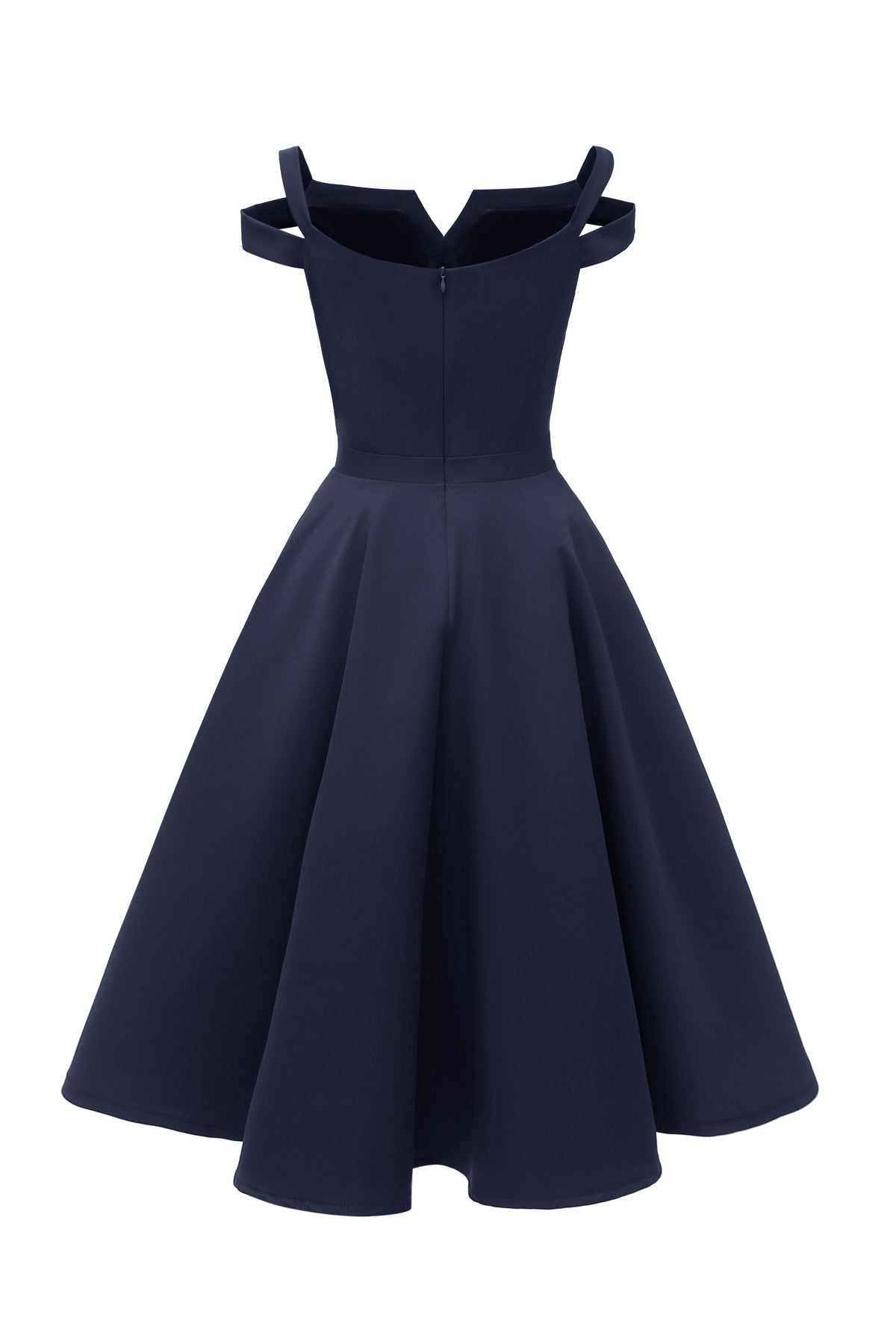 V-Neck Off the Shoulder Short Prom Dress
