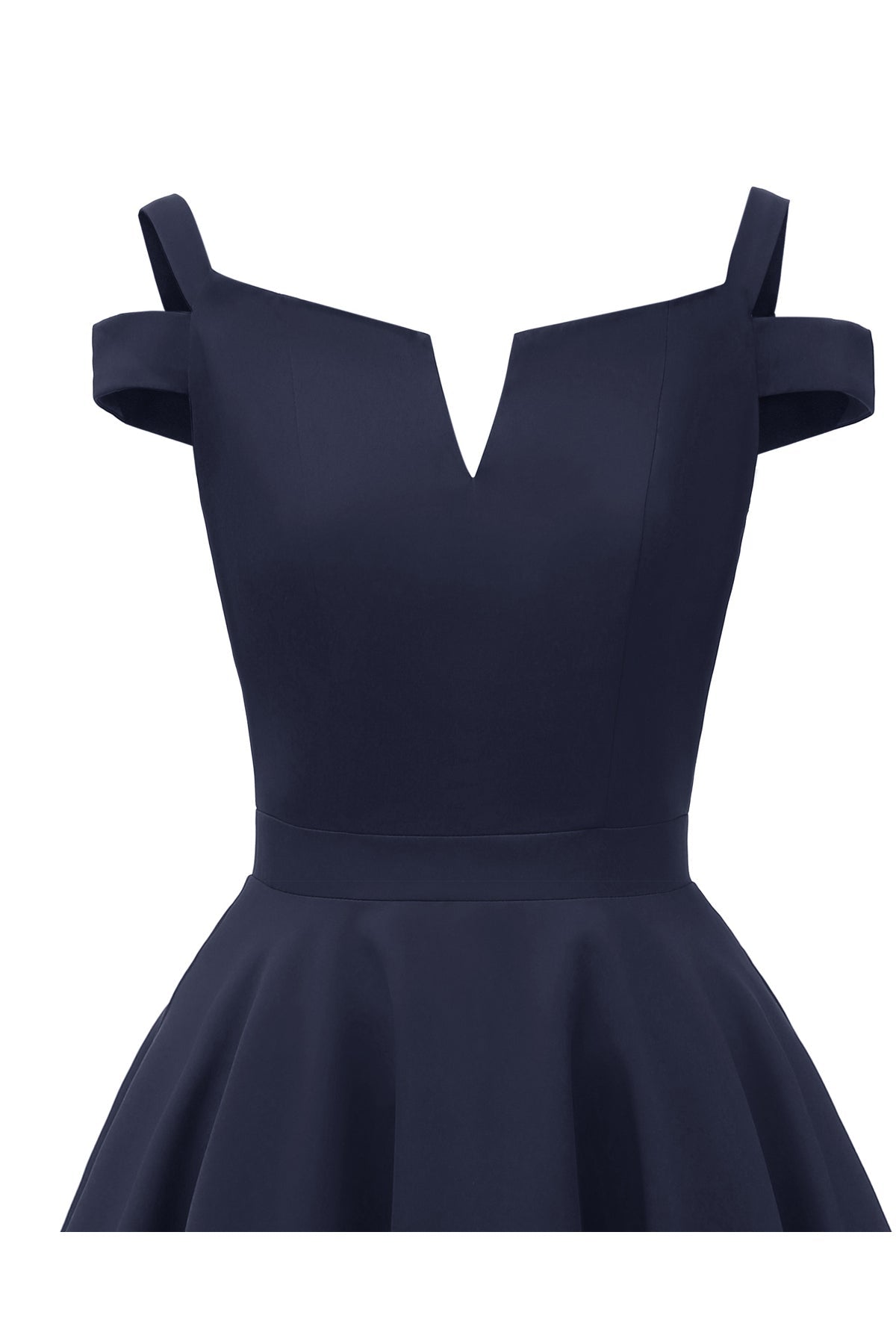 V-Neck Off the Shoulder Short Prom Dress