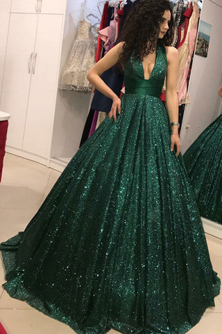 products/Shinny_Green_Sequined_V-Neck_Ball_Gown.jpg