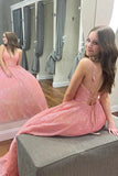 Sparkly Sequins Spaghetti Straps Prom Dresses With Pockets