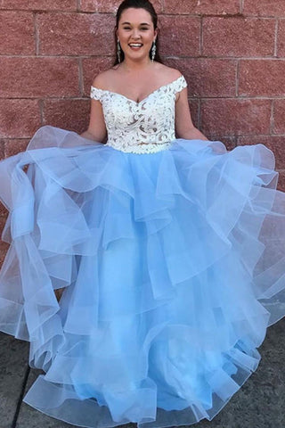 products/Two_Piece_off_the_shoulder_Tiered_Blue_Tulle_Prom_Dress_with_Lace.jpg