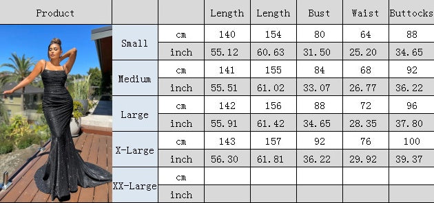 Shiny Mermaid Backless Spaghetti Straps Long Prom Dresses