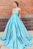 Chic Strapless Lace Up Back Long Prom Dresses For Teens Beauty Party Gowns Y0006