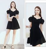Style Black Short Prom Dresses Vintage Cute Homecoming Dresses Y0013