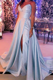 Modest Strapless Long A Line Prom Dresses For Teens Y0099