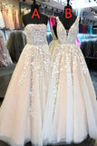 Best Selling Long A-line Tulle Prom Dresses With Lace Appliques Y0143