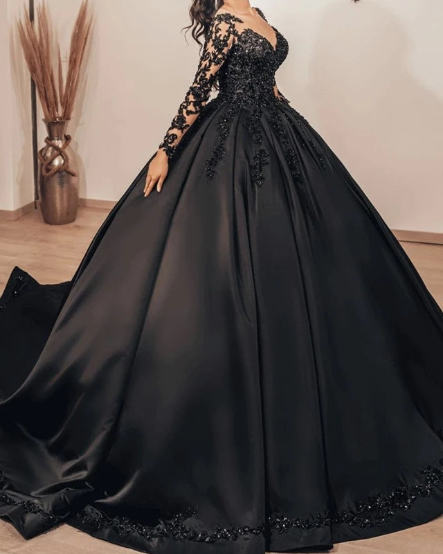 G946, Black Semi Off Shoulder Ball Gown, Size (XS-30 to XL-35) – Style Icon  www.dressrent.in