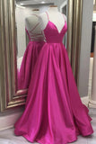 Pretty A Line Backless Long Floor Length Prom Dresses Party Gowns Y0189