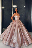 Classy Ball Gown Spaghetti Straps Long Prom Dresses Quinceanera Dresses Y0196