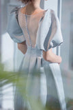 Elegant Vintage Tea Length Princess Dresses Homecoming Dresses With Sleeves Y0207