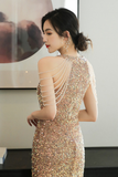 Elegant Glitter Sheath Short Zipper Back Homecoming Dresses Party Dresses Y0211