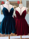 Spaghetti Straps Short A Line Homecoming Dresses For Teens Y0225