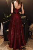 Vintage Burgundy And Black High Low Sequin Prom Dresses Homecoming Dresses Y0246