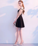 Vintage Simpe Black Short Homecoming Dresses