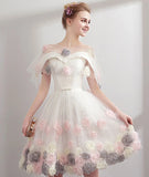 Amazing Off The Shoulder Beauty Short Homecoming Dress Princess Dress Y0267