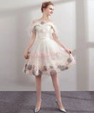 Amazing Off The Shoulder Beauty Short Homecoming Dress Princess Dress Y0267