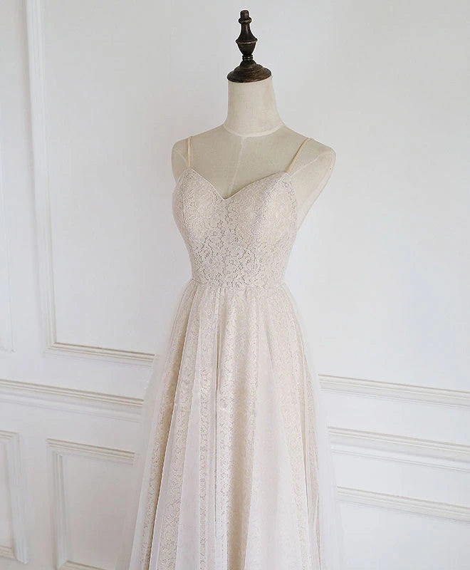 A Line Tea Length Lace Tulle Elegant Party Prom Dress Y0269