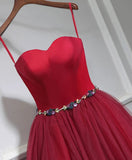 Strapless Short Lace Up Tulle Homecoming Dress Event Dress Y0291