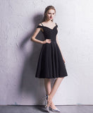 Classy Black Short A Line Homecoming Dresses Party Dresses Y0293