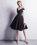 Classy Black Short A Line Homecoming Dresses Party Dresses Y0293