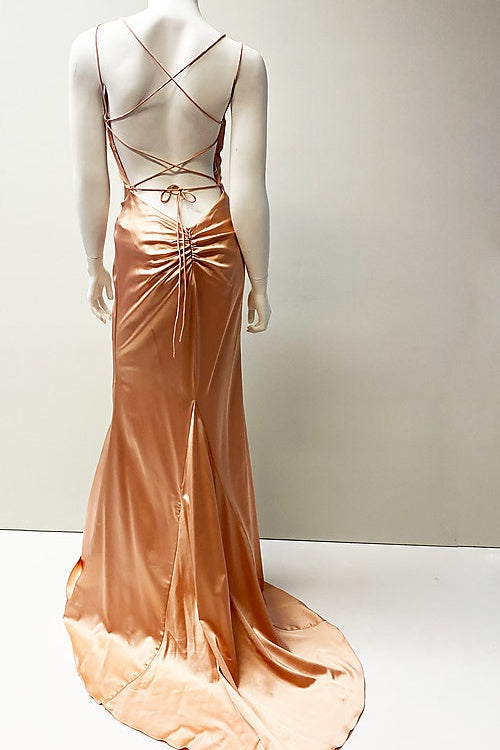 Spaghetti Straps Elegant Long Sheath Prom Dresses Beauty Party Dresses Y0317