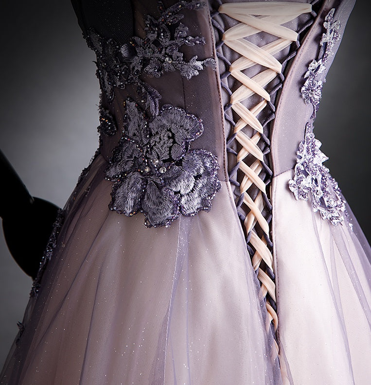 New Arrival Strapless Sequin Shiny Long Prom Dresses With Appliques Y0327