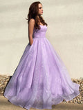 Classy Spaghetti Straps Long Princess Prom Dresses Sweet 16 Dresses Y0333