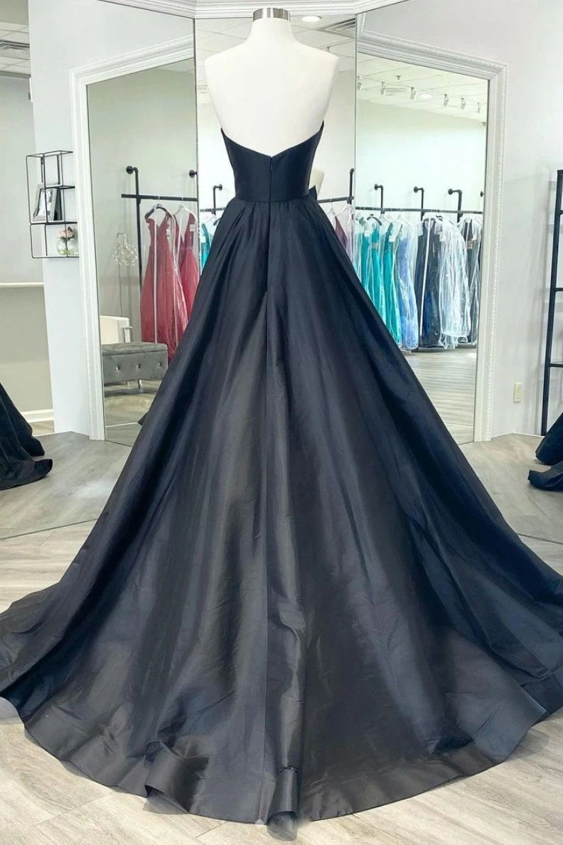 Formal Strapless Black Zipper Back Long Prom Dresses Women Dresses Y0337