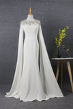 Long Sleeves   Scoop Neckline Beading Long Prom Dresses Y0383