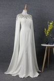 Long Sleeves   Scoop Neckline Beading Long Prom Dresses Y0383