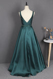 Formal Elegant Satin Backless Beading Long Prom Dresses Y0384