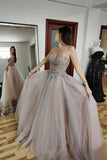 Classy Sweetheart Tulle Long Prom Dresses Graduation Dresses Y0421