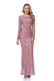 New Arrival Black And Silver Long Sleeves Mermaid Long Prom Dresses