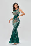Sequin Shiny Mermaid Long Zipper Back Prom Dress Party Dress YTW0030
