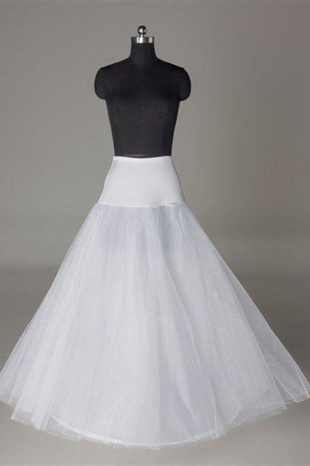 Wedding Petticoat Accessories White Underskirt Floor Length P002