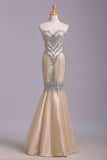 Floor Length Sweetheart Sequined Mermaid Prom Dress, Evening Dress N1200